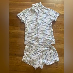 Roller rabbit disco heart pajamas polo